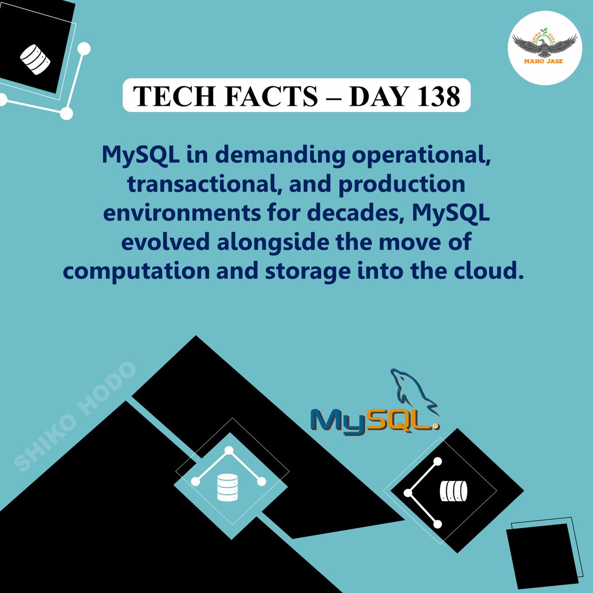 mahojase's tweet photo. Tech Facts: Day 138

#mysql #mysqldatabase #nysqldeveloper #mysql_training #mysqlquery #mysqldevelopment #mysqlqueries #mysqlcoding #dailytechfacts #Mjit https://t.co/tT0m5xBBoC