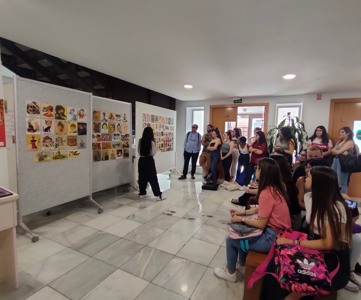 Compartimos imágenes de nuestro alumnado participando en la Exposición MISOGINIA&POSTAL. UN RECORRIDO POR LA IMAGEN DE LA MUJER EN LA ILUSTRACIÓN Y EL HUMOR GRÁFICO, organizada por la profesora Isabel Rodrigo Villena (Dpto. Historia del Arte/ @Isabel02719230) en @FEdCR_oficial