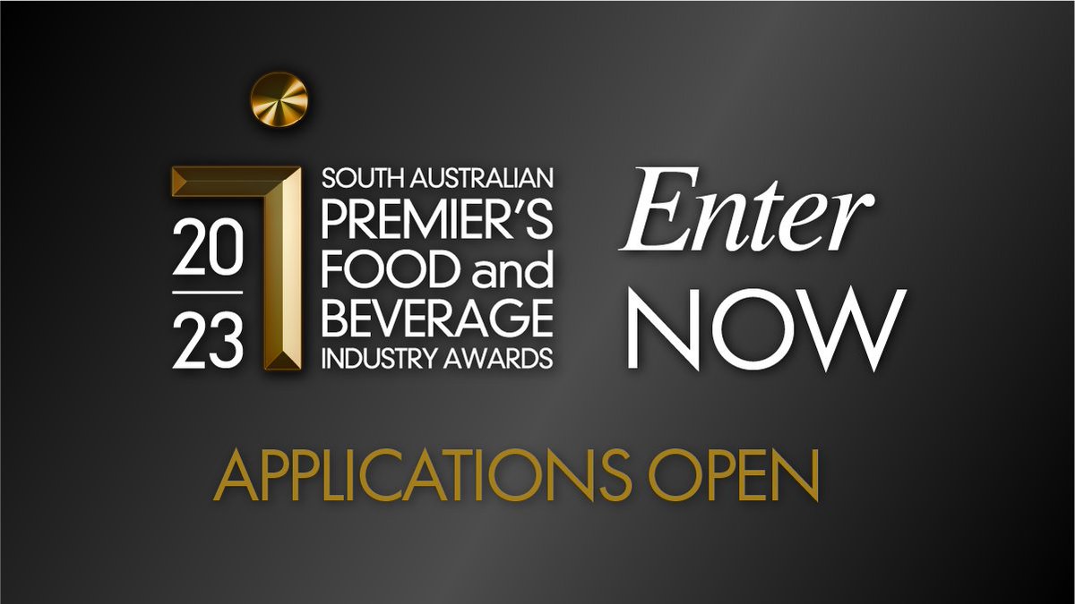 We proudly support the South Australian Premier's Food and Beverage Industry Awards each year, which celebrates and recognises leadership, vision and innovation in our dynamic food and beverage sector. 2023 awards entries are now open here 👉 safoodawards.com.au #SAFoodAwards
