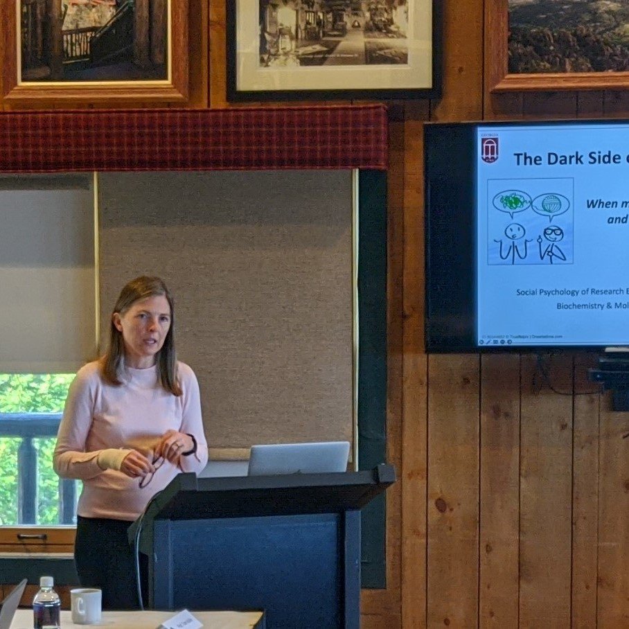 TalentMentoring's tweet photo. Prof. Erin Dolan is presenting The Dark Side of Development: When Mentoring is Problematic and What to Do About It? Prof. Dolan is a professor of biochemistry and molecular biology and Georgia Athletic Association Professor of Innovative Science Education at the @universityofga. https://t.co/I6iR3yHMM4