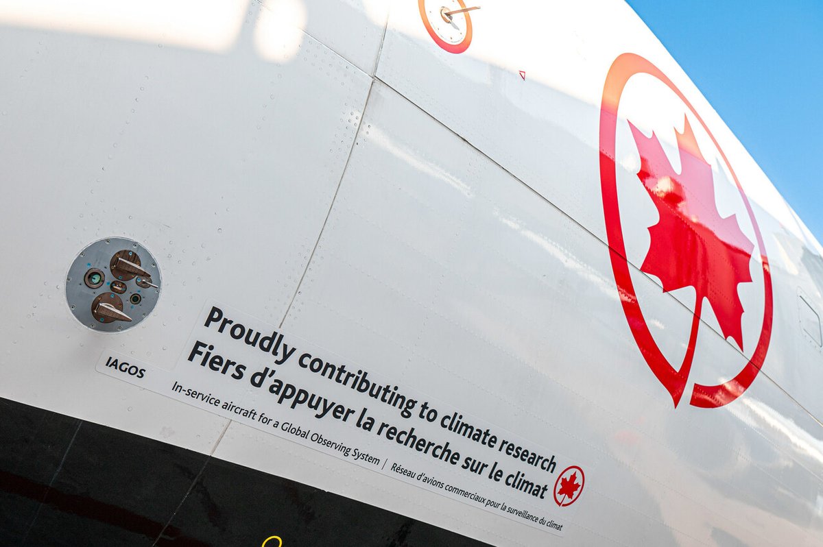 AvSourceNews's tweet photo. #NEWS | An Air Canada Airbus A330 aircraft has been outfitted with special diagnostics sensors to collect valuable climate and air quality data.
Read more at AviationSource!
https://t.co/J0efmvnMnM
#AirCanada #IAGOS #climate #AvGeek https://t.co/lJp4gE67Gv