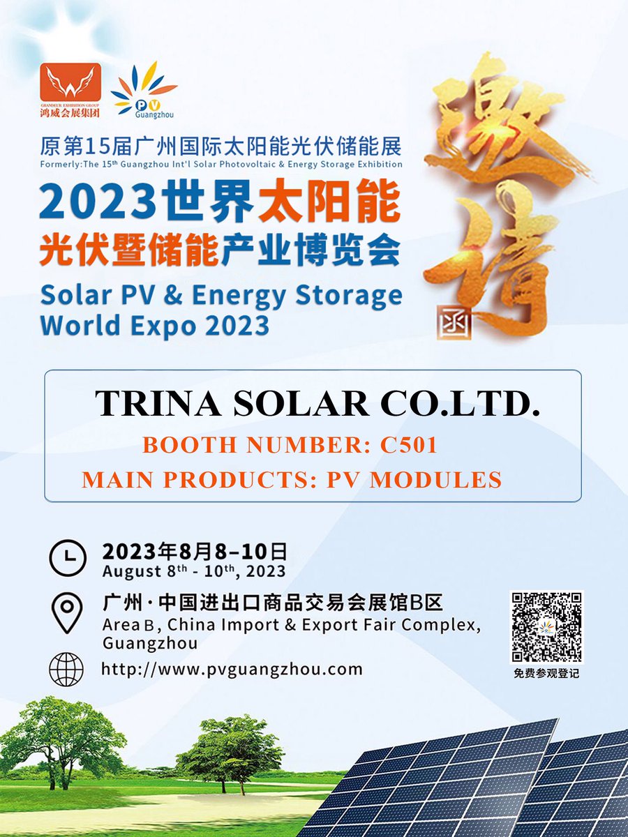 Lydiaexhibition's tweet photo. [Newest info for upcoming expo]
⛳World-leading companies will attend us
1️⃣Shenzhen Growatt Technology Co. Ltd..
2️⃣ Tongwei Solar(Hefei)Co., Ltd.
3️⃣ JA Solar Technology Co., Ltd.
4️⃣ Trina Solar Co. Ltd. 
🖇️More info: https://t.co/IZl5UCadVg
#renewableenergy #PV #solarpower #panel https://t.co/Abl9ZHkPeK