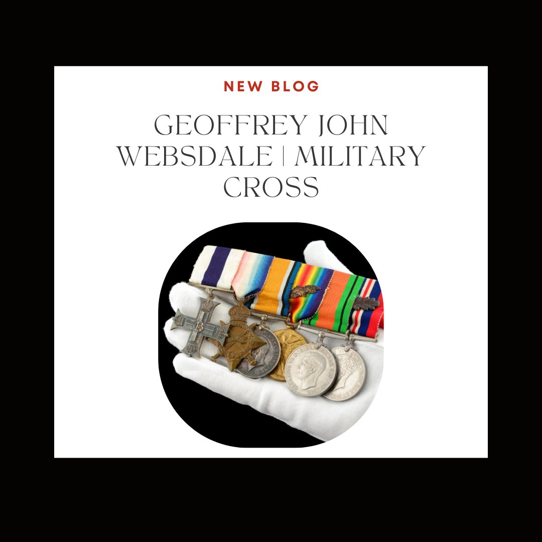 FellowsAuctions's tweet photo. Geoffrey John Websdale was decorated for heroism in both world wars of the twentieth century. 

We will sell his medal group, including a Military Cross in the Monies, Medals &amp; Militaria auction on May 24th.

Find out more here ➡️ https://t.co/UKajer9TTS https://t.co/zMgQypDqq9