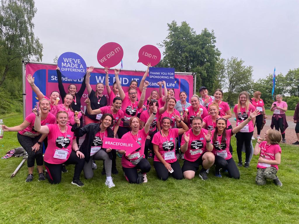 Amazing team work, raising money for a charity close to our hearts! Well done team!!