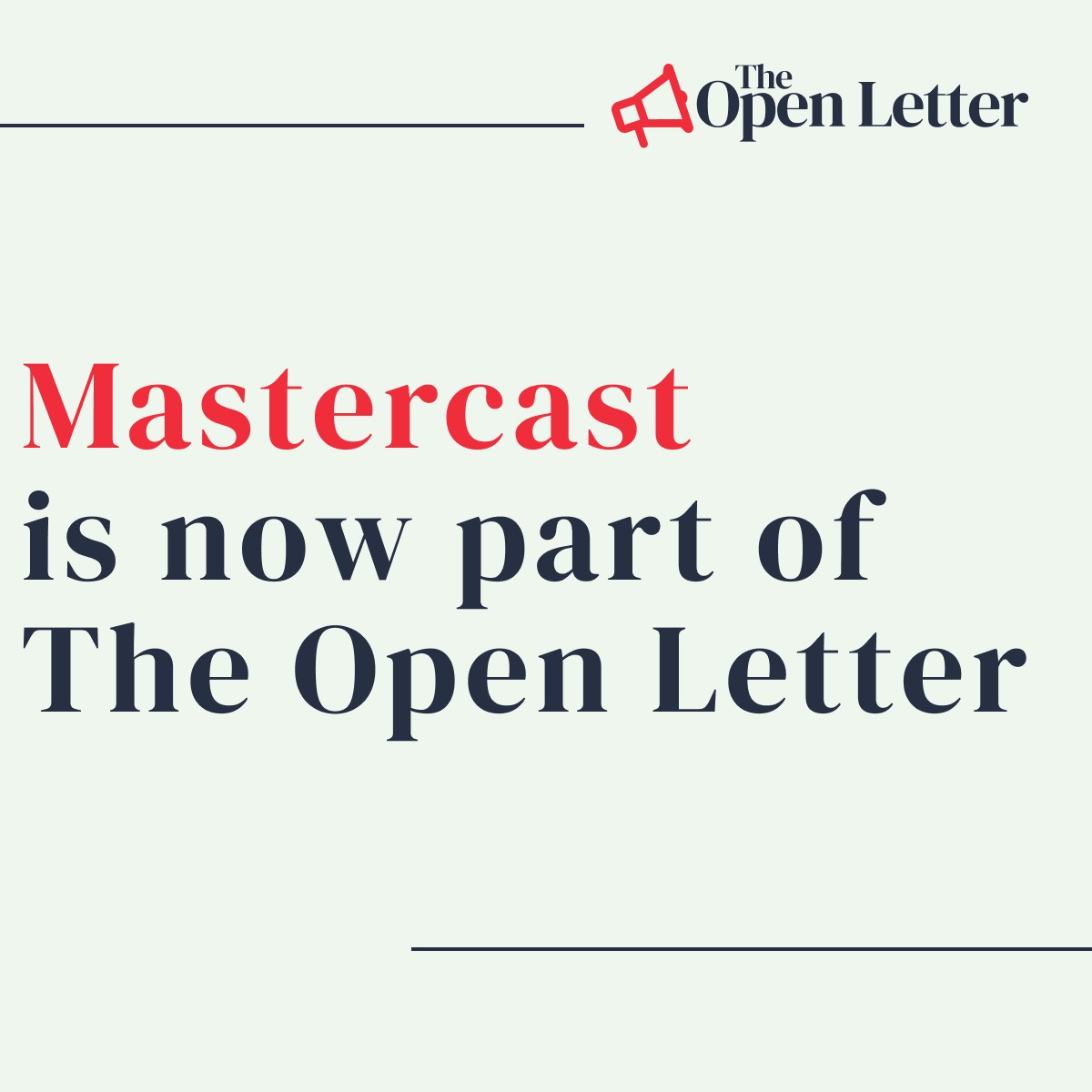 The Open Letter tweet media