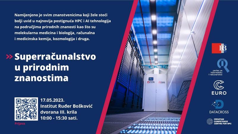 Today, at the <a href="/institutrb/">Ruđer Bošković Institute</a> , we had the opportunity to participate in an one-day conference on the topic 'Supercomputing in the natural sciences' 
Tnx to all speakers and I can't wait to meet again! :)
#EuroHPC2 @UniRijeka <a href="/COBISSNET/">COBISS</a>
#IZUM <a href="/SrceHr/">Srce</a> #AI #Bioinformatics #phdlife
