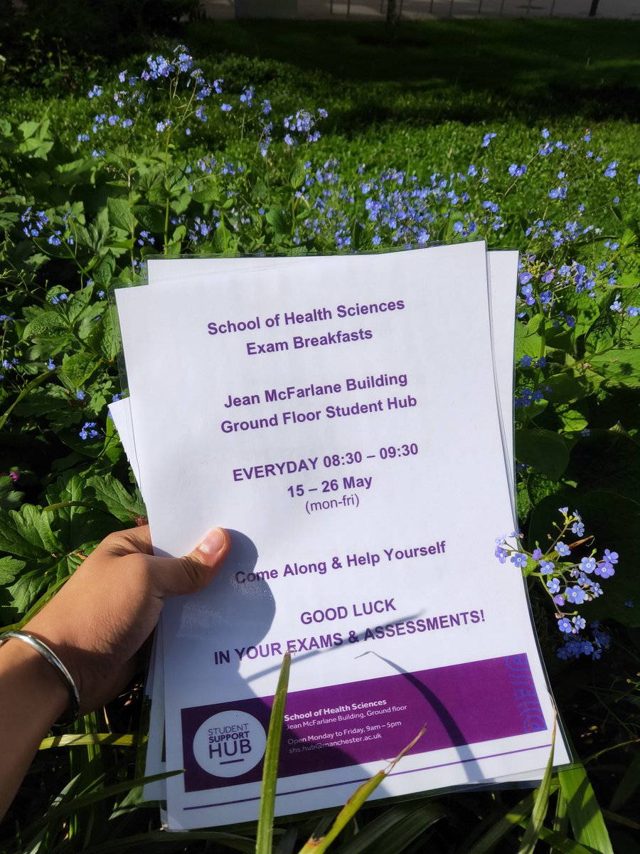 Today's exam breakfast, including a personal favourite of Pastel de Nata!

Until 09:30 today, and back tomorrow at 08:30 🌞

Pop by the Jean McFarlane Atrium