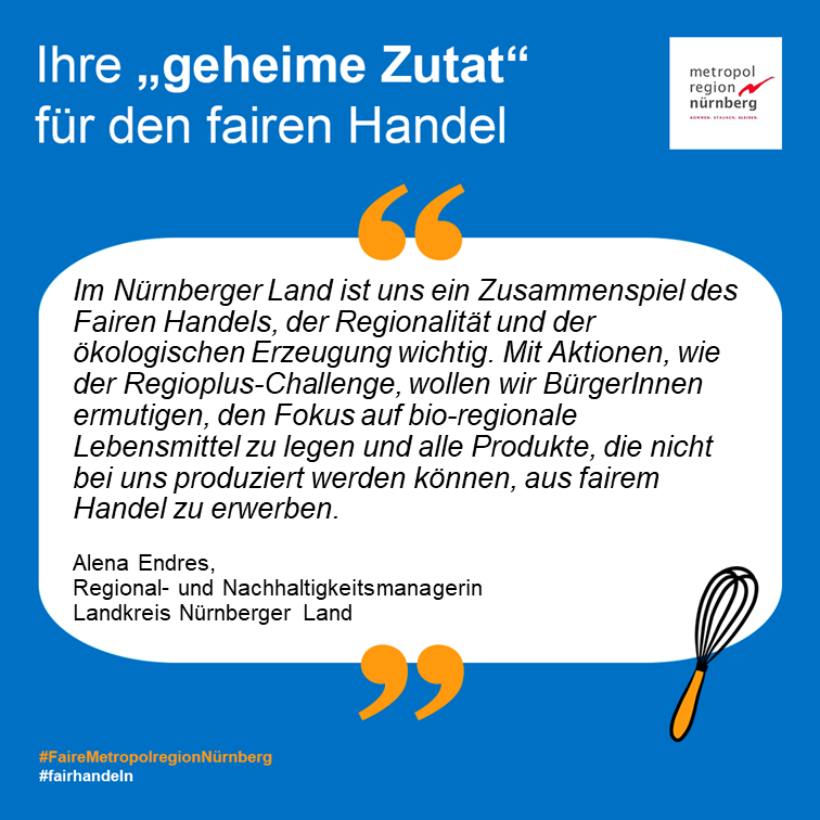MetropolregionN's tweet photo. So fair ist die Metropolregion Nürnberg - Der Landkreis Nürnberger Land verrät uns seine "geheime Zutat" für den fairen Handel anlässlich der Titelerneuerung der Fairen Metropolregion.
#FaireMetropolregionNuernberg #fairhandeln
@Fairtrade_DE https://t.co/dMgb3OEnQW