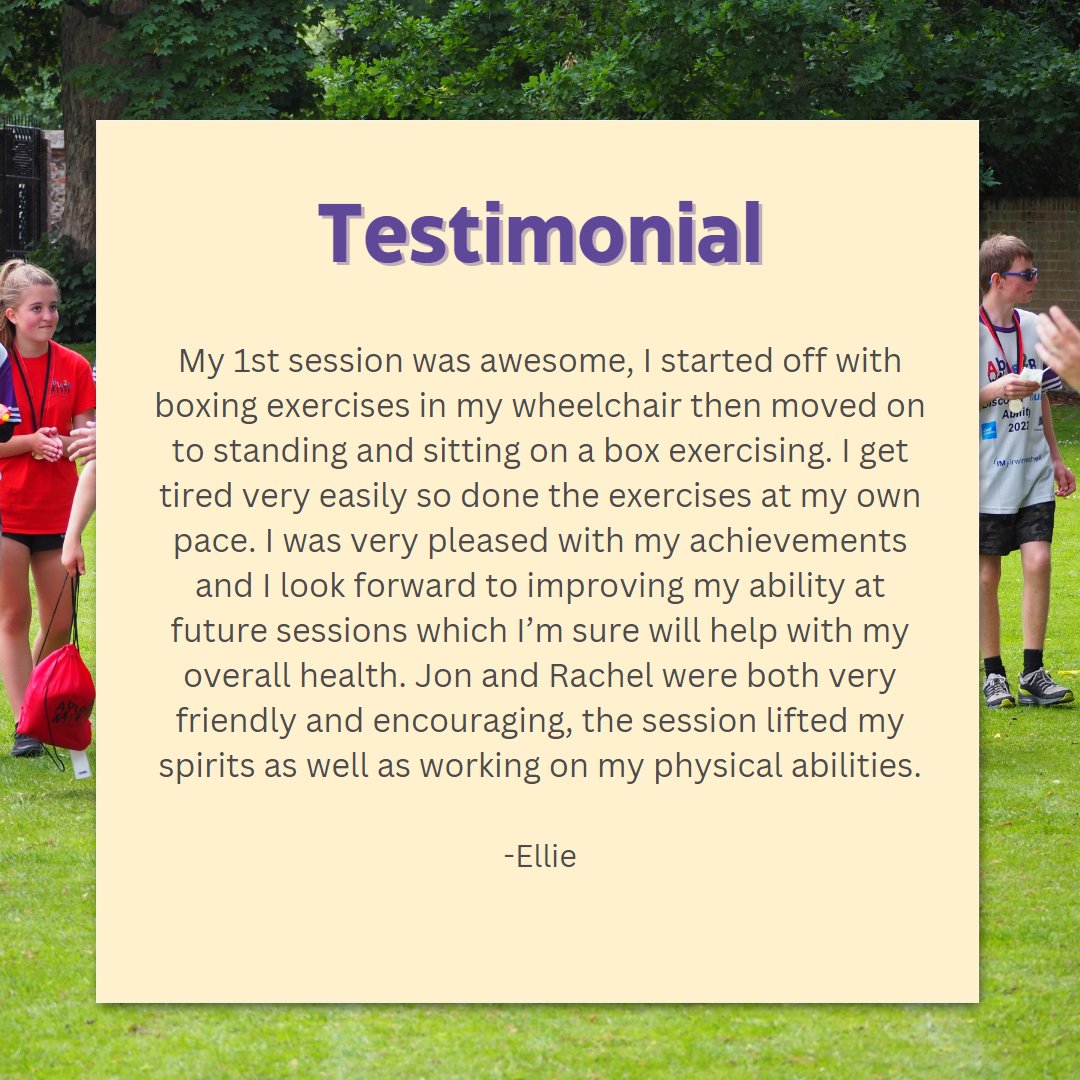 able2bnorwich's tweet photo. We're always thrilled to hear from our community members.ย
Here's what Ellie had to say about her experience with Able2B!
#DisabilityAwareness #Mobility #Able2B https://t.co/Bp8NWxLP9F