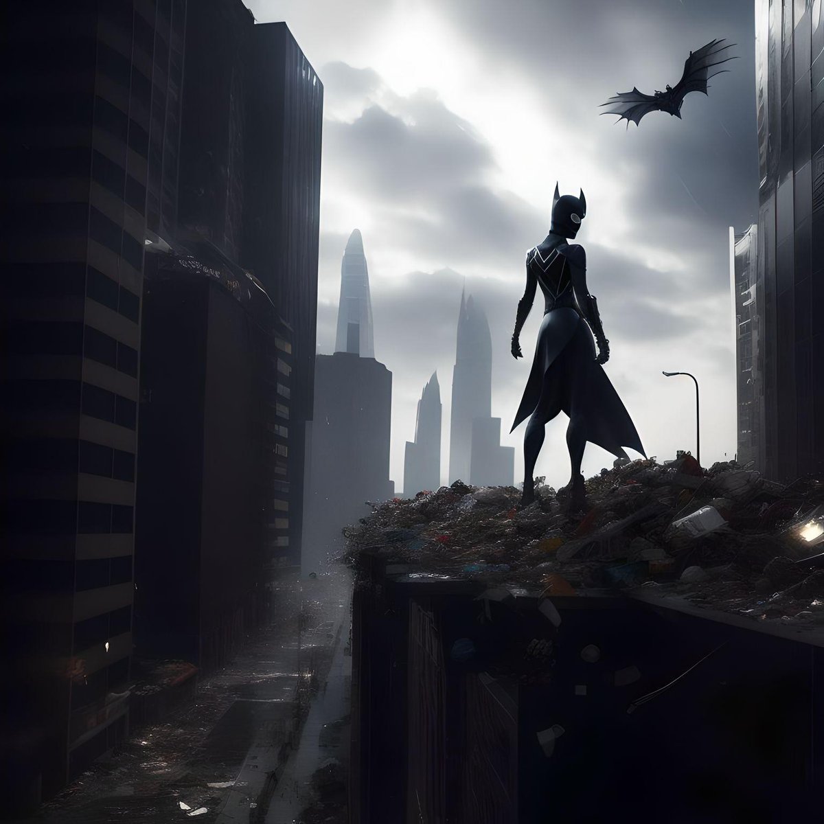 rhysnew53's tweet photo. @CillianCraneIM Gwen Stacy AKA KnightBat watches over New Gotham... https://t.co/11RaQvoinL
