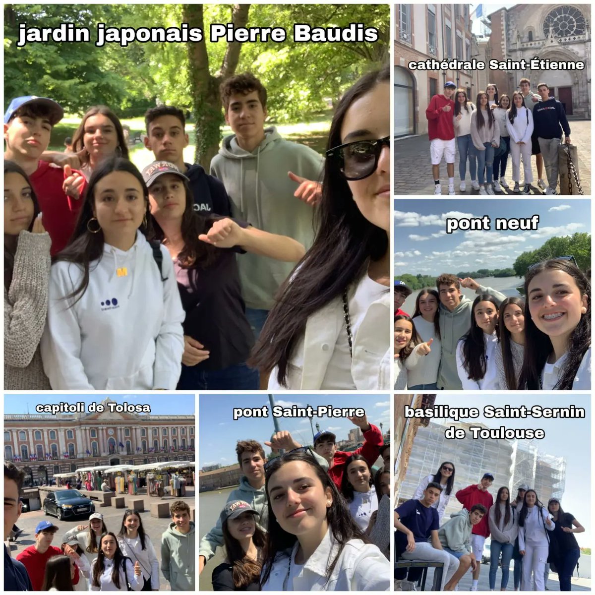 epiasabadell's tweet photo. VIATGE A FRANÇA: VISITA A TOLOSA
Hem participat d'una gimcana on ens hem hagut de fotografiar davant dels monuments més importants i d'aquesta manera anem coneixent l'entorn.
#3RESOPIASABADELL
#SECUNDÀRIAPIASABADELL https://t.co/sOTNYubGEw