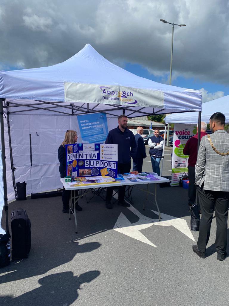 The City and County Memory Clinic services out in festival park earlier this week, encouraging people to get talking about memory concerns. #DementiaActionWeek #DementiaActionWeek2023