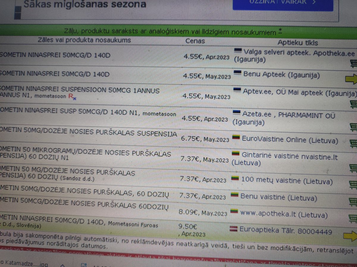 Ineta__'s tweet image. Es saprotu, ka pie mums, Latvijā, zāles ir dārgākas, bet nu divas reizes dārgākas nekā Latvijā un Lietuvā... Kāpēc? P.S. Turklāt šīs recepšu zāles izrakstītas bērnam. @veselibasmin @ZVALatvija @KPgovLV
