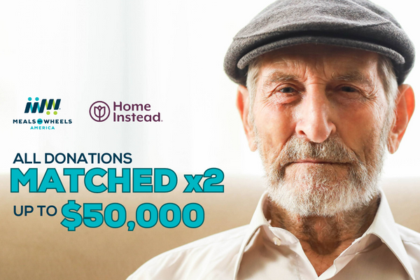 honor's tweet photo. Time is running out to double your impact! Our flagship #homecare brand, #HomeInstead, will match $2 for every $1 donated before midnight 5/19, up to $50,000. Make your gift: https://t.co/m3BgzpA2M1
#MealsOnWheels #HomeInsteadForMOW #giveback #fundraising #seniornutrition https://t.co/Pf20SJaR8y