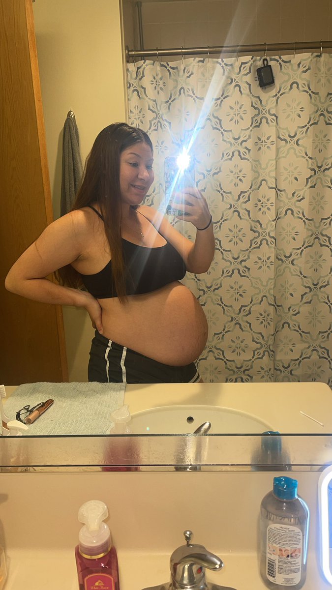 genavarrooo's tweet photo. I haven’t been on here much, but Hi 🩵 we’re doing great, baby boy will be with us in as soon as 10 weeks! Mommy and daddy can’t wait to meet you 🧸 https://t.co/2WYmo4VFKn