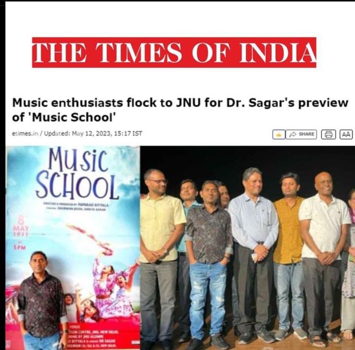 DrsagarJNU's tweet photo. The Times of India

Illaiyaraja की म्युज़िकल फ़िल्म ‘म्युज़िक  स्कूल ‘ का एक शो #जेएनयू में रखा गया था । 
यह ख़बर और तस्वीरें आपके लिए 

https://t.co/exCuLSk2ds https://t.co/AR2gp5VUfw