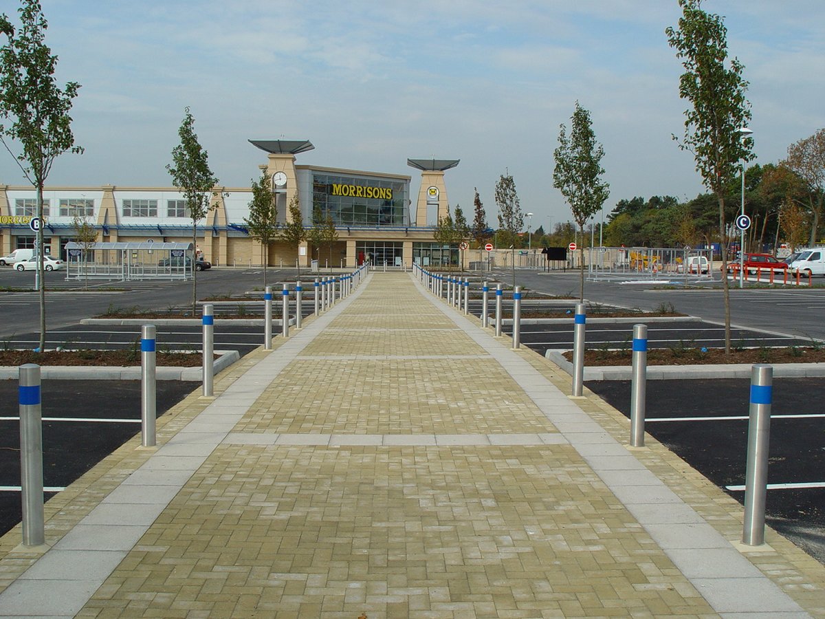 Bollards in perspective.... whenever we go to site, we take a perspective shot... why? Because it looks cool. #ASF #bollards #prespective #castiron #stainlesssteel