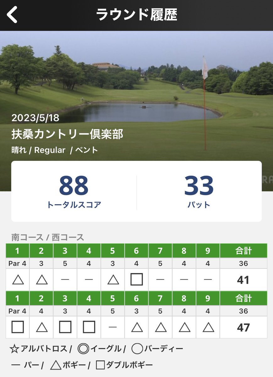 shimayan878's tweet photo. 久しぶりの⛳️
新調した中尺パターが、最高でしたぁ〜。✌️
パット数が、33は、
上出来ですねぇ〜。🏌️♀️
#ゴルフ
#パット数を30にしたい
#ATTASKing https://t.co/WOsoKMb1ML
