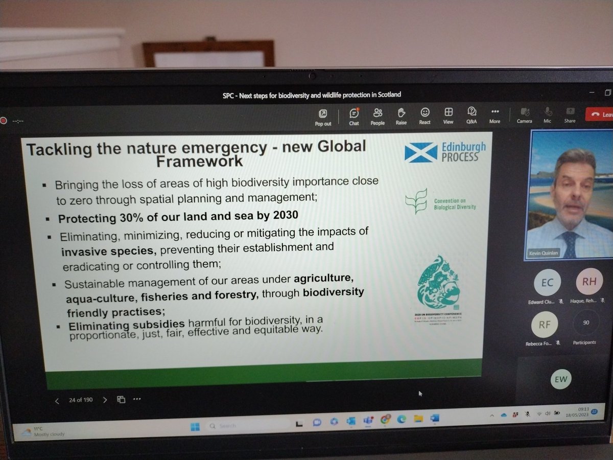 Kevin Quinlan sets the scene for Scotland, highlighting success and the plans for building on that. #ScotlandPolicy #biodiveristy #nature