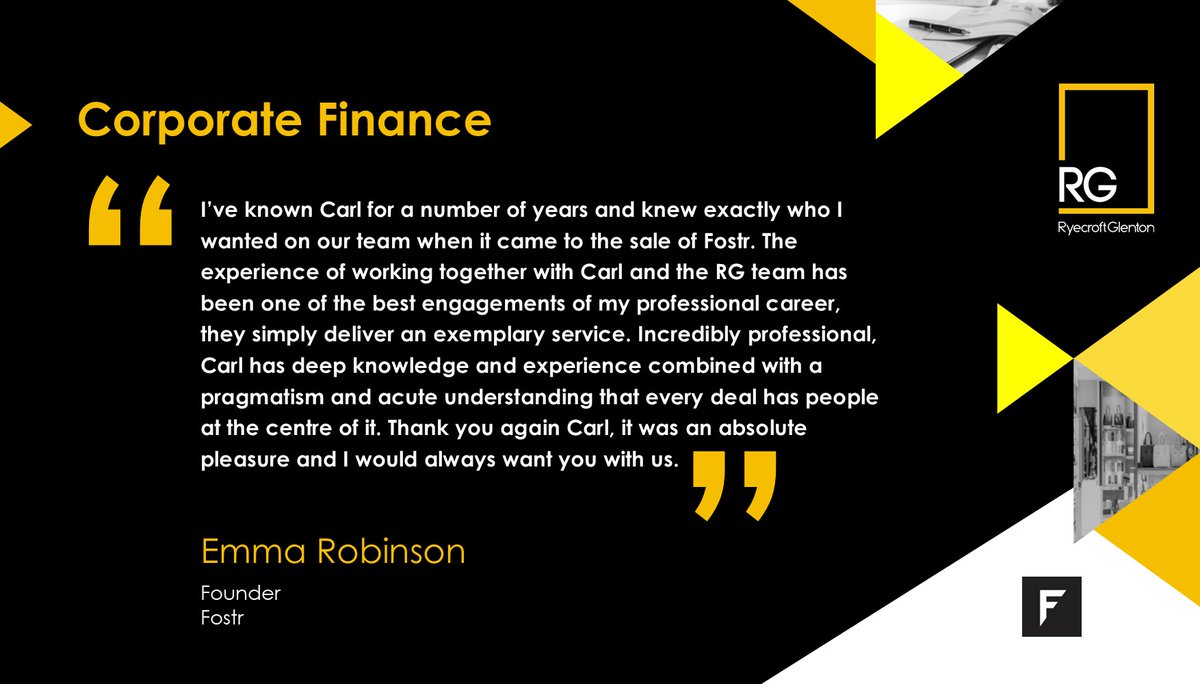 Many thanks to Emma Robinson, Founder of Fostr for her very kind words.

#thankyou #clientrelationship #testimonial