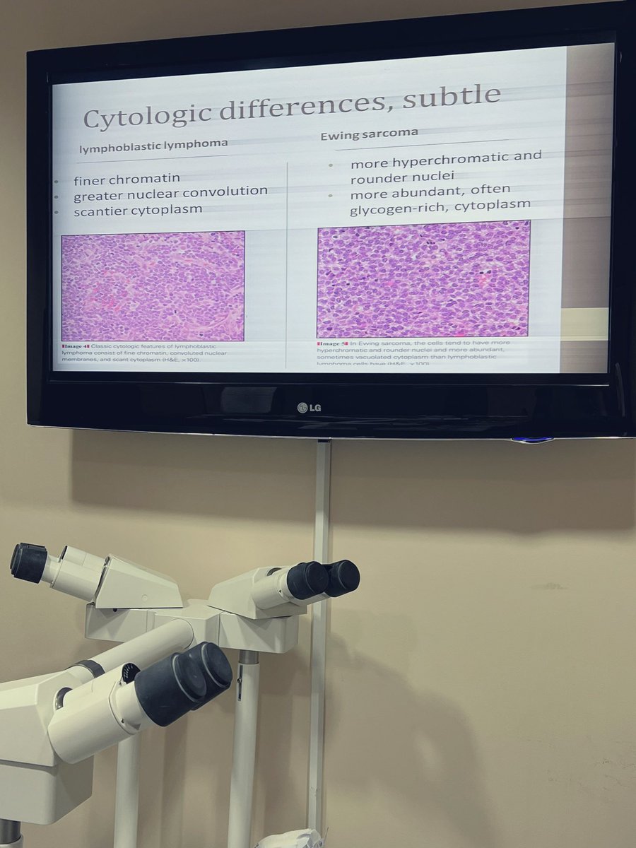 Our weekly educational meeting featured cases from our senior resident’s collection 😍 excellent points & discussion of potential pitfalls #pathresident #pathology #meded