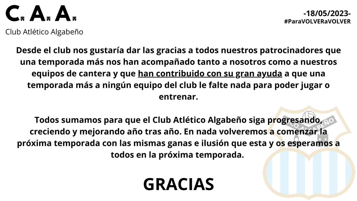 Club Atlético Algabeño tweet media