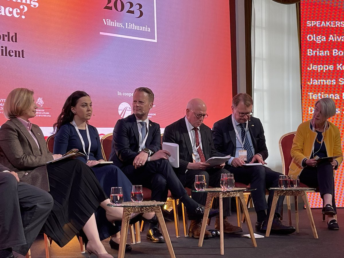 Grete Sillasen (@dkambinlt) on Twitter photo <a href="/JeppeKofod/">Jeppe Kofod</a> speaks at 13th Int. Sakharov Conference in Vilnius, asking how to win a lasting peace when the guns fall silent in Ukraine? Democracy, rule of law, truth, transparency, anti-corruption, accountability, EU integration - key elements mentioned by the panel. And victory! <a href="/JeppeKofod/">Jeppe Kofod</a> speaks at 13th Int. Sakharov Conference in Vilnius, asking how to win a lasting peace when the guns fall silent in Ukraine? Democracy, rule of law, truth, transparency, anti-corruption, accountability, EU integration - key elements mentioned by the panel. And victory!