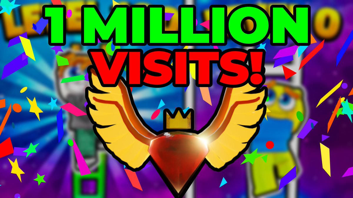 StoraGames's tweet photo. 🎉𝟭 𝗠𝗜𝗟𝗟𝗜𝗢𝗡🎉

🥳To celebrate 1 Million Visits(!) use code 
⤷"MILLION"  for a FREE Molten Gem pet!

⏰Code will expire SOON.

https://t.co/LI8YPQAD3c
#Roblox #RobloxDev https://t.co/boUEj2zBYY