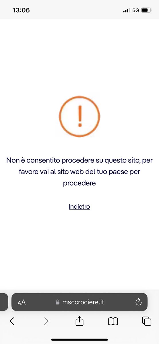 AlePalu81's tweet image. @MSC_Crociere da un 3 giorni non riesco ad entrare nel mio account. Mi da questo errore!! #mscsplendida #msccrociere chiedo aiuto!