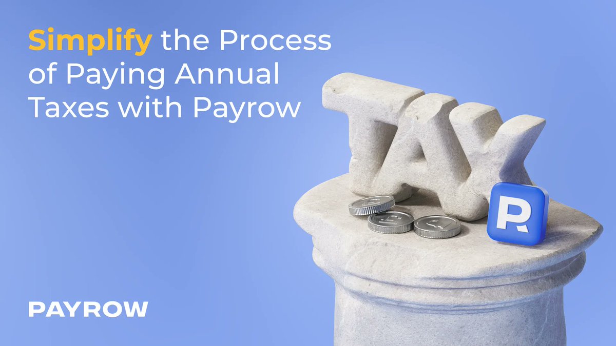 PayrowApp's tweet photo. To make the process of the tax payment easier, Payrow has implemented a universal solution that automates many steps and saves you time. 

Join Payrow and pay your taxes on time without any unnecessary stress!

#payrow #finance #taxes #paymentsystem #fintechplatform https://t.co/0gD1dp4Vzw
