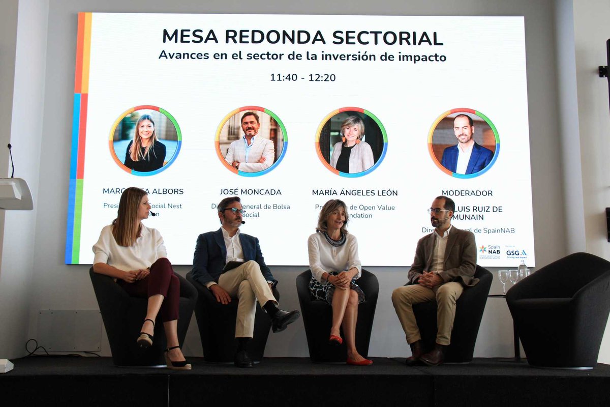 Zubi Group (@zubigroup) on Twitter photo 📸 IV #CaminoalImpacto
Conociendo los avances en el sector de la #InversióndeImpacto de la mano de <a href="/malbors/">Margarita Albors</a>(<a href="/socialnest_org/">Social Nest Foundation | Making impact grow</a>), <a href="/JoseMoncadaD/">JoseMoncadaD</a> (<a href="/LaBolsaSocial/">Bolsa Social</a>) y <a href="/MALeonLopez/">Maria Angeles</a> (<a href="/OpenValueFound/">Open Value Foundation</a>). Moderado por <a href="/jlruizdemunain/">JL Ruiz de Munain</a>.
#EconomíadeImpacto #impinv 📸 IV #CaminoalImpacto
Conociendo los avances en el sector de la #InversióndeImpacto de la mano de <a href="/malbors/">Margarita Albors</a>(<a href="/socialnest_org/">Social Nest Foundation | Making impact grow</a>), <a href="/JoseMoncadaD/">JoseMoncadaD</a> (<a href="/LaBolsaSocial/">Bolsa Social</a>) y <a href="/MALeonLopez/">Maria Angeles</a> (<a href="/OpenValueFound/">Open Value Foundation</a>). Moderado por <a href="/jlruizdemunain/">JL Ruiz de Munain</a>.
#EconomíadeImpacto #impinv