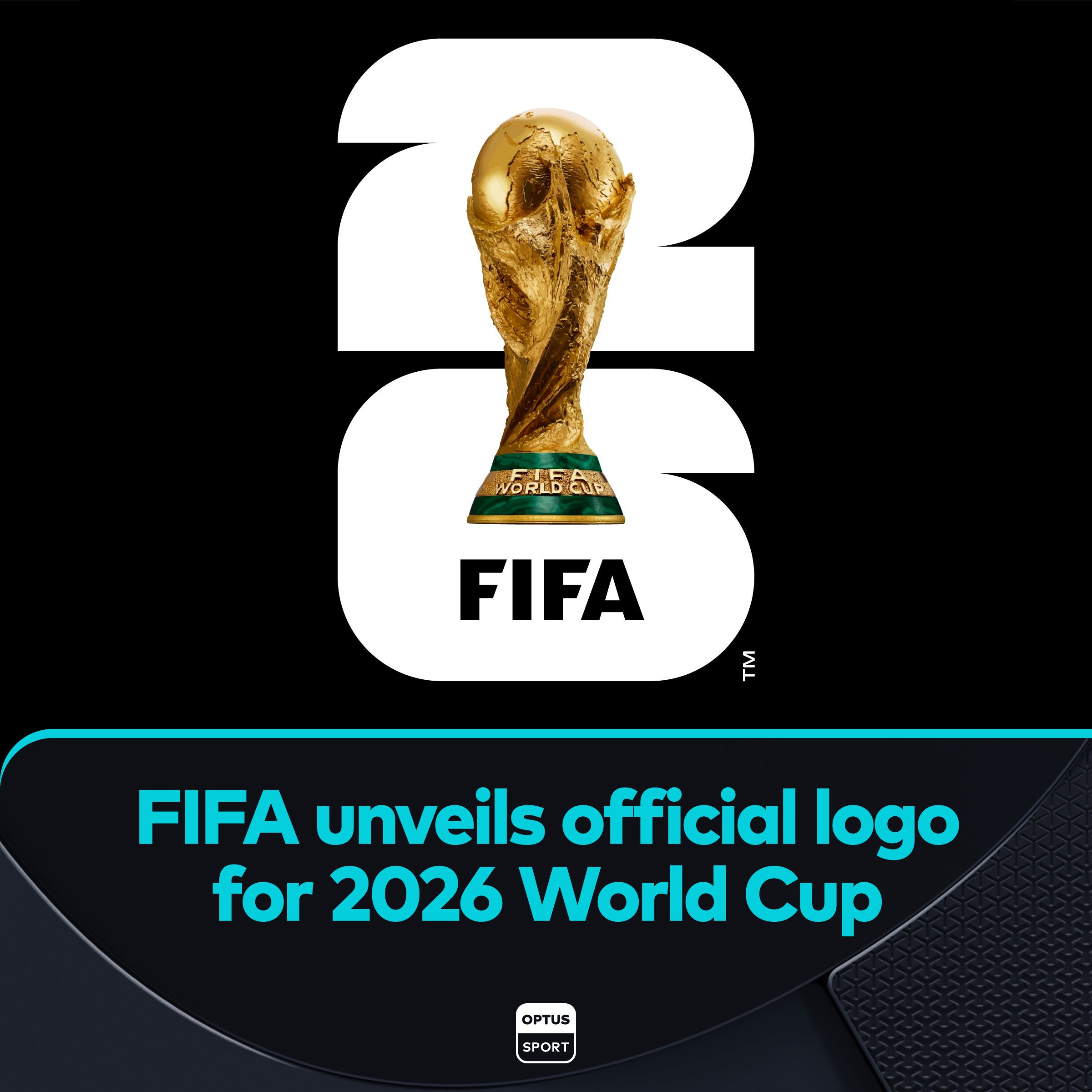 FIFA unveils minimalist 2026 World Cup logo