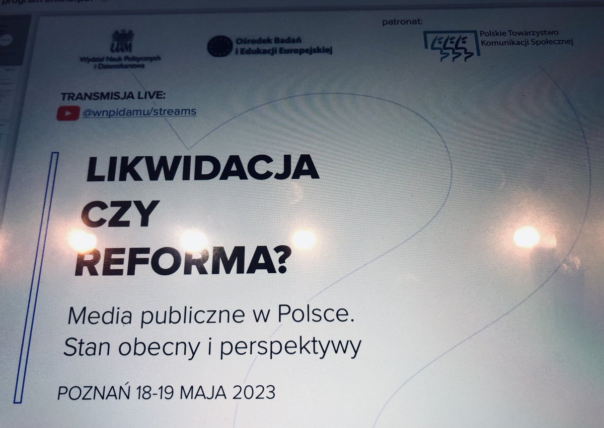 Poznań - konferencja dot. mediów publicznych na ⁦@UAM_Poznan⁩ na Wydziale NPiD. Panel dyskusyjny „Media publiczne oczami polityków” z udziałem ⁦@KosiniakKamysz⁩ ⁦@M_K_Blonska⁩ i ⁦@MarekRutka⁩  ⁦@nowePSL⁩