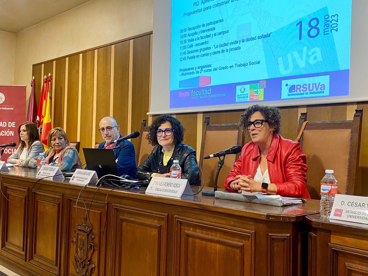AyuntamientoVLL's tweet photo. La Facultad @feyts_uva de la @UVa_es acoge la segunda Jornada Intergeneracional, en la que interviene la concejala de Servicios Sociales, @RRViosca https://t.co/hZoFF0bKDy