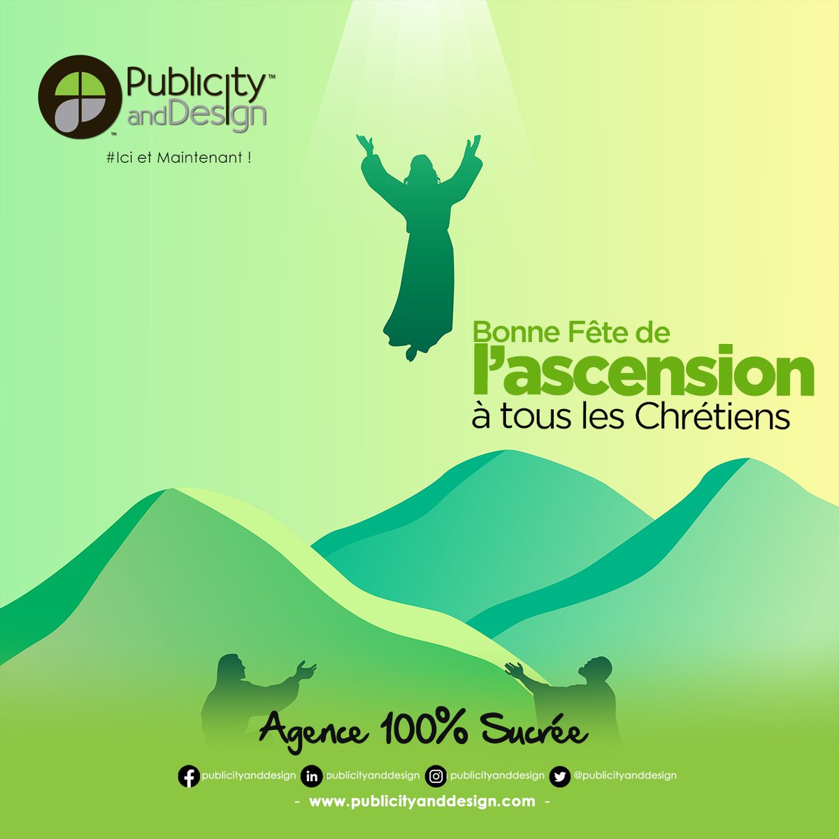PublicityAgence's tweet photo. À toute la communauté Chrétienne, nous vous souhaitons une bonne fête de l'Ascension!!

#publicityanddesign #fêtedelascension https://t.co/jtDpXXagmE