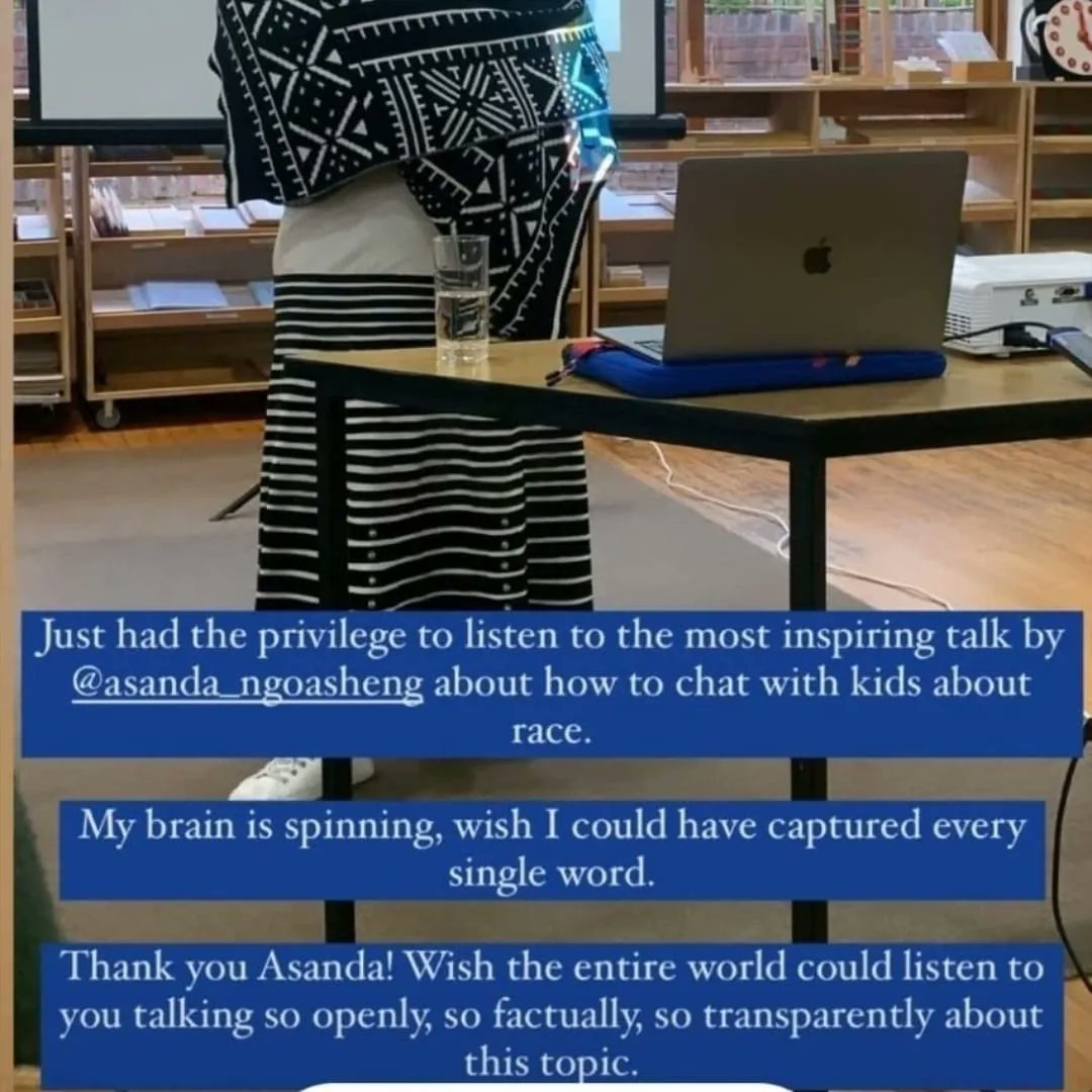 AsandaNgoasheng's tweet photo. We are hosting the how to master difficult conversations on diversity with kids talk online. If you have questions fill in the contact page on my website. https://t.co/2yXyt9GNXj https://t.co/LWMeNP6jWS