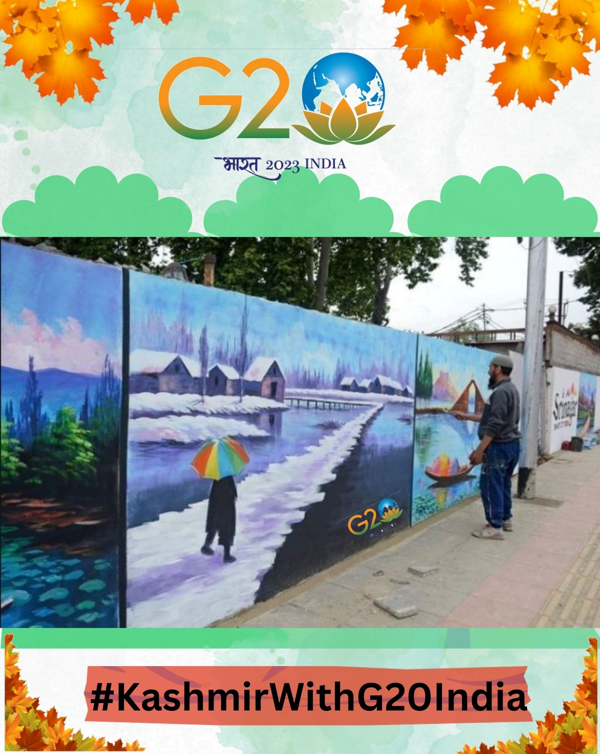 imKartikB's tweet photo. Through the G20 summit, Srinagar aims to promote sustainable tourism practices, preserving Kashmir's natural beauty and cultural heritage for future generations. #KashmirWithG20India https://t.co/scUUL0Dmn2