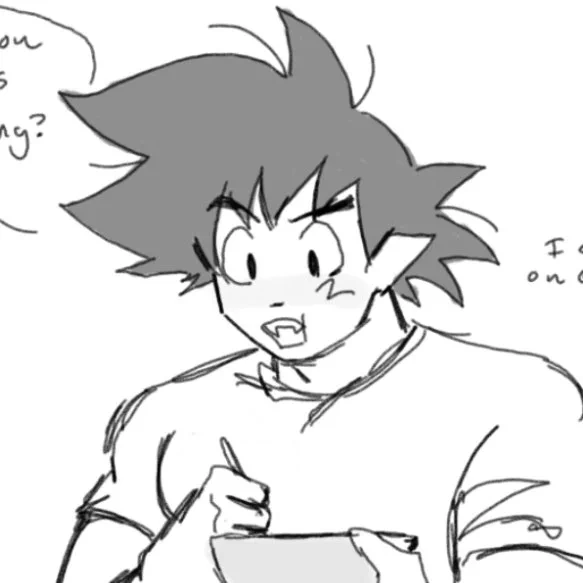 I think the way I draw Goku is literally so cute