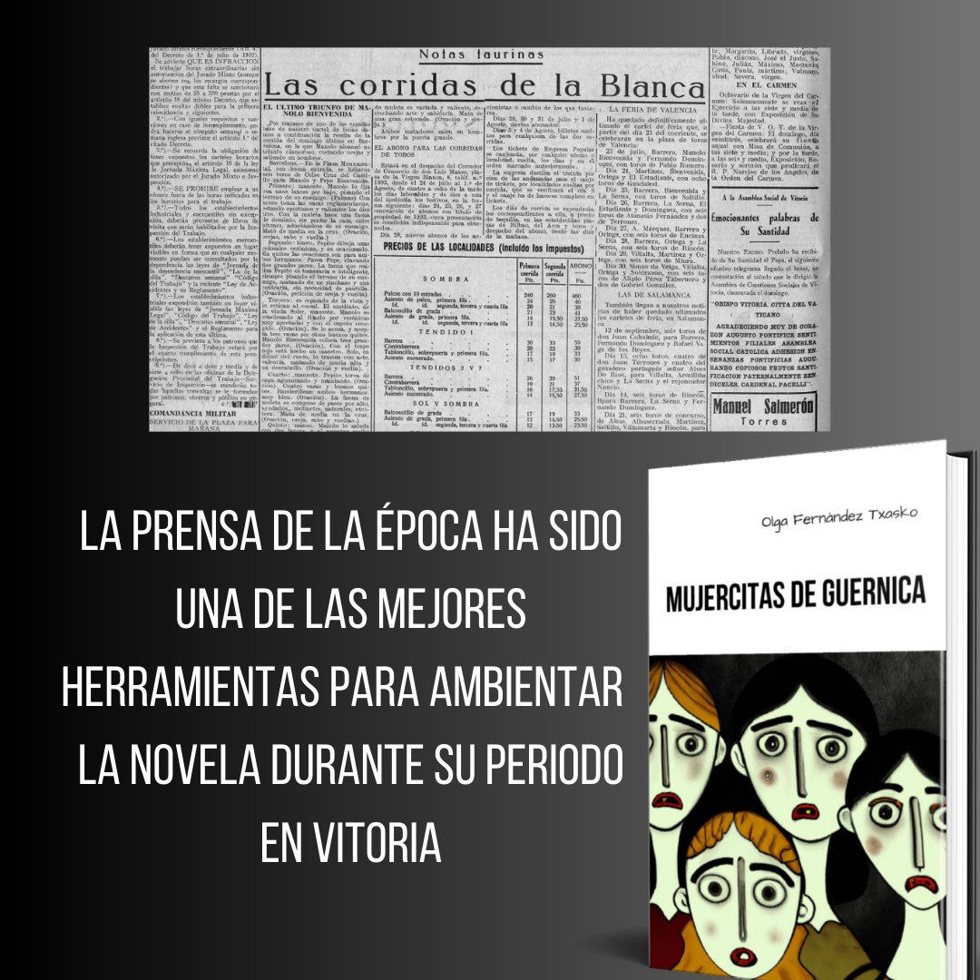 El Pensamiento Alaves, me ha ayudado a que la historia de #mujercitasdeguernica sea más real en la Vitoria de los años 30. Vais a poder acompañar a estas jóvenes a las barracas, a sus padres al Teatro Príncipe, ... recorre #vitoriagasteiz con ellas, y contágiate de su #valentía