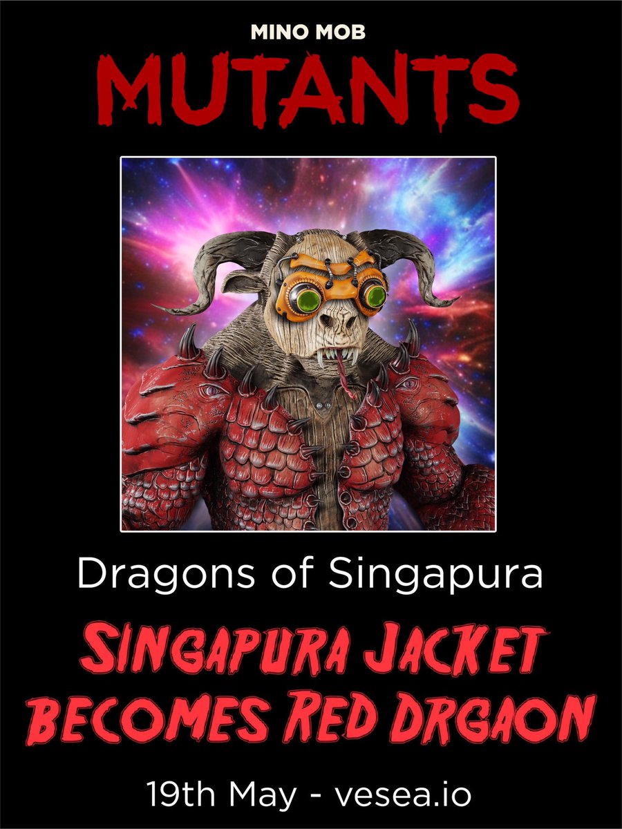 kranaking's tweet photo. Check out this @DragonSingapura mutation from @MinoMobNFT happening this Friday. https://t.co/AsT68Jb49p