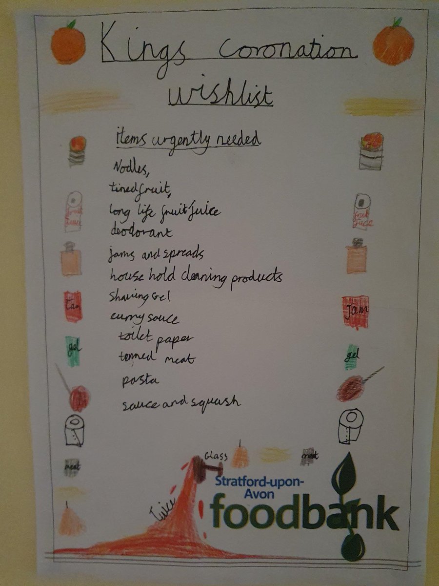 We were blown away by the amazing contribution <a href="/SibfordOxon/">Sibford School</a> have raised for us in our 'Coronation foodbox' competition. You are very generous. Thank you so much! #soafoodbank #sibfordschool