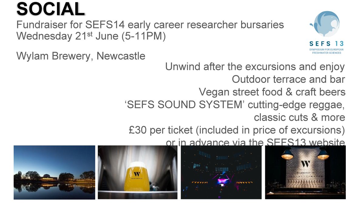 EFFS_EFYR's tweet photo. FBA, within #SEFS-13, and the collaboration of #EFFS, is organizing a Fundraising event for #SEFS14 early career researcher bursaries to allow supporting the participation of ECRs in our next #SEFS-14
Follow @freshwaterbio for updates! https://t.co/I9bN8pDU4S