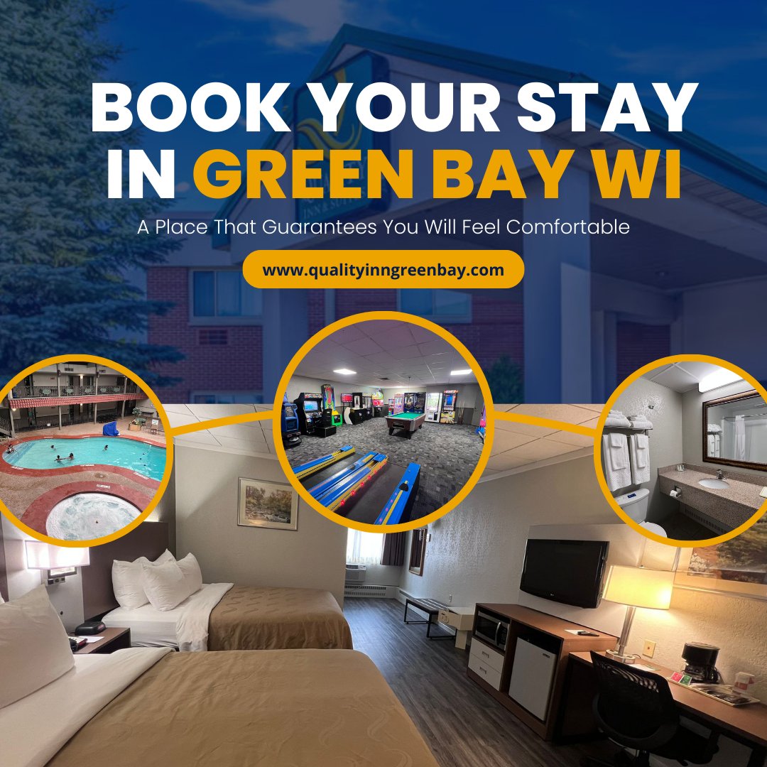 Stay a little longer and enjoy our special extended stay rates while using our hotel's complimentary benefits.

Contact us for a reservation!
📷 1-920-437-8771  / 📷 1-920-437-3839
📷 qualityinngreenbay.com
#hotelsingreenbay #extendedstayhotel #qualityinnsuites