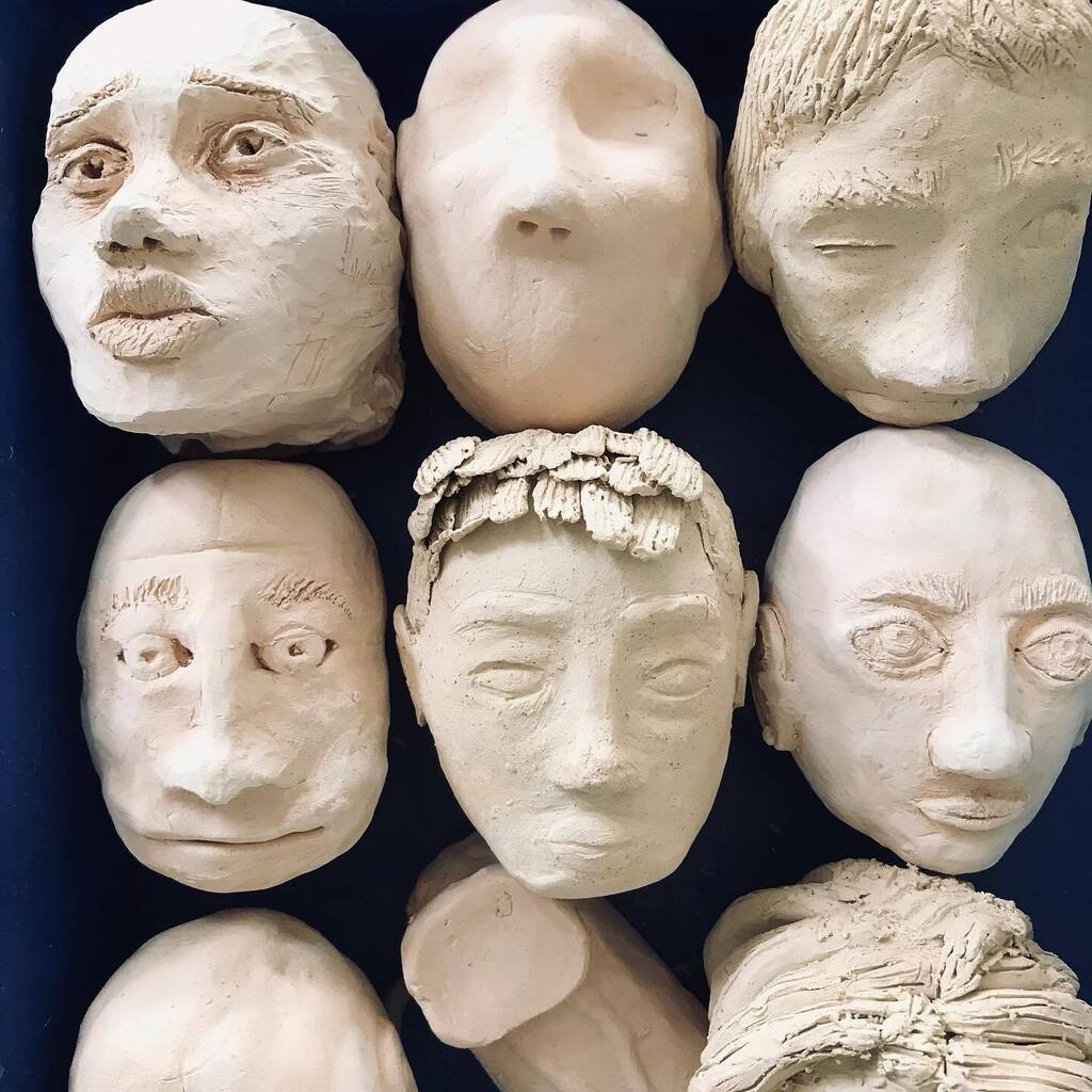 Love opening the kiln …..
So exciting! 
.
.
.
.
#clay #clayinschool #clayhead #sculpture #portrait #3d #talent #workinghard