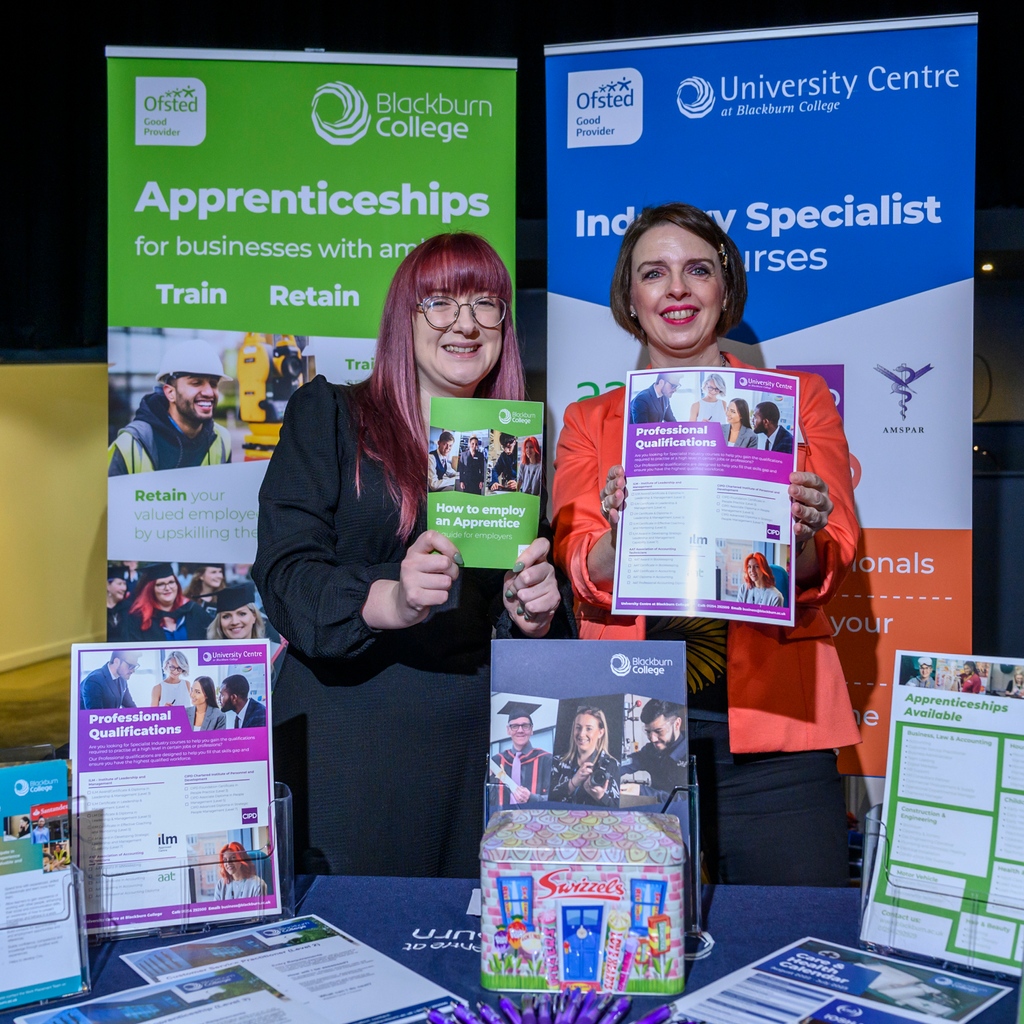 It was excellent to have the @bbcollege @bbcolBusiness 💙 ladies with us at #LLE23 Blackburn College offers 650+ courses including: Professional Courses, Apprenticeships, Degrees, Adult Learning & Part/Full Time College Courses. Do follow them to find out more!
