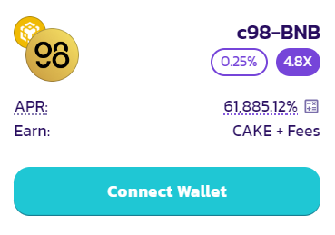 🎉 The Coin98 (<a href="/coin98_wallet/">Coin98 Super Wallet</a>) v3 Farm is now live on BSC PancakeSwap!

🧑‍🌾 $C98-BNB (0.25%) v3 Farm:
pancakeswap.finance/farms

👉 APR will drop as liquidity increases

Please remember to shift your LP to the new farm before the v2 farm sunsets.

Please refer to this link for