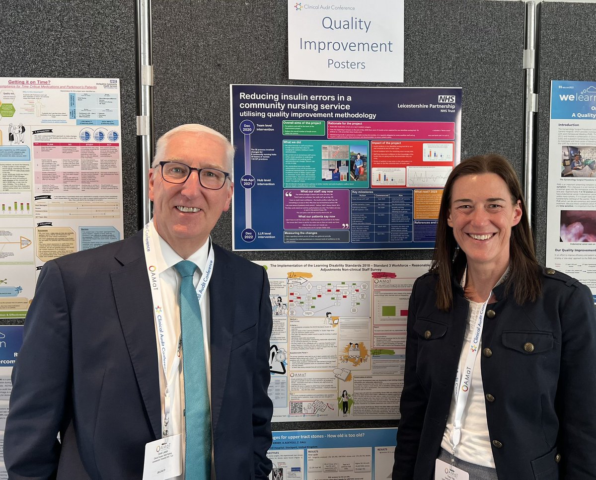 Really proud to be presenting our amazing Insulin Quality Improvement work at todays National AMAT conference. Already having great interest from our poster which shows our improvement journey at a glance #wearelpt