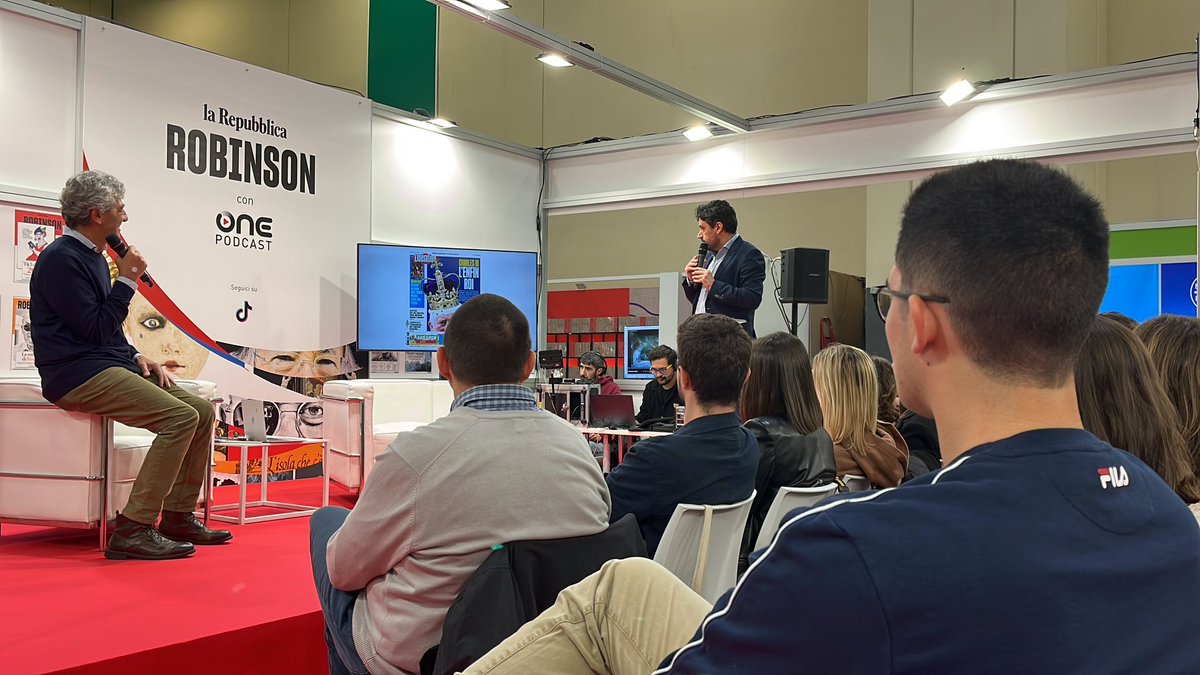 Robinson_Rep's tweet photo. Ad #ArenaRobinson le lezioni di giornalismo di Angelo Melone e @FedericoPace_.

Con noi l’istituto d’istruzione superiore Curie-Levi di Collegno https://t.co/rmBMXMzgl8