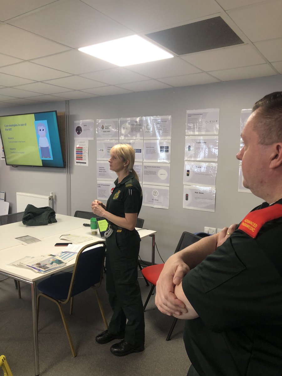 DrChrisGrant's tweet photo. The spectrum of our clinical practice (major trauma to falls &amp; frailty) ⁦⁦@NWAmbulance⁩ on show at GM SPTL Away Day.  Credit to ⁦@ITALParamedico⁩ ��@haphazard_dad⁩ ⁦@NWAmb_Sara⁩ ⁦@HousePara⁩ and team. https://t.co/79Z3qcaQ0O