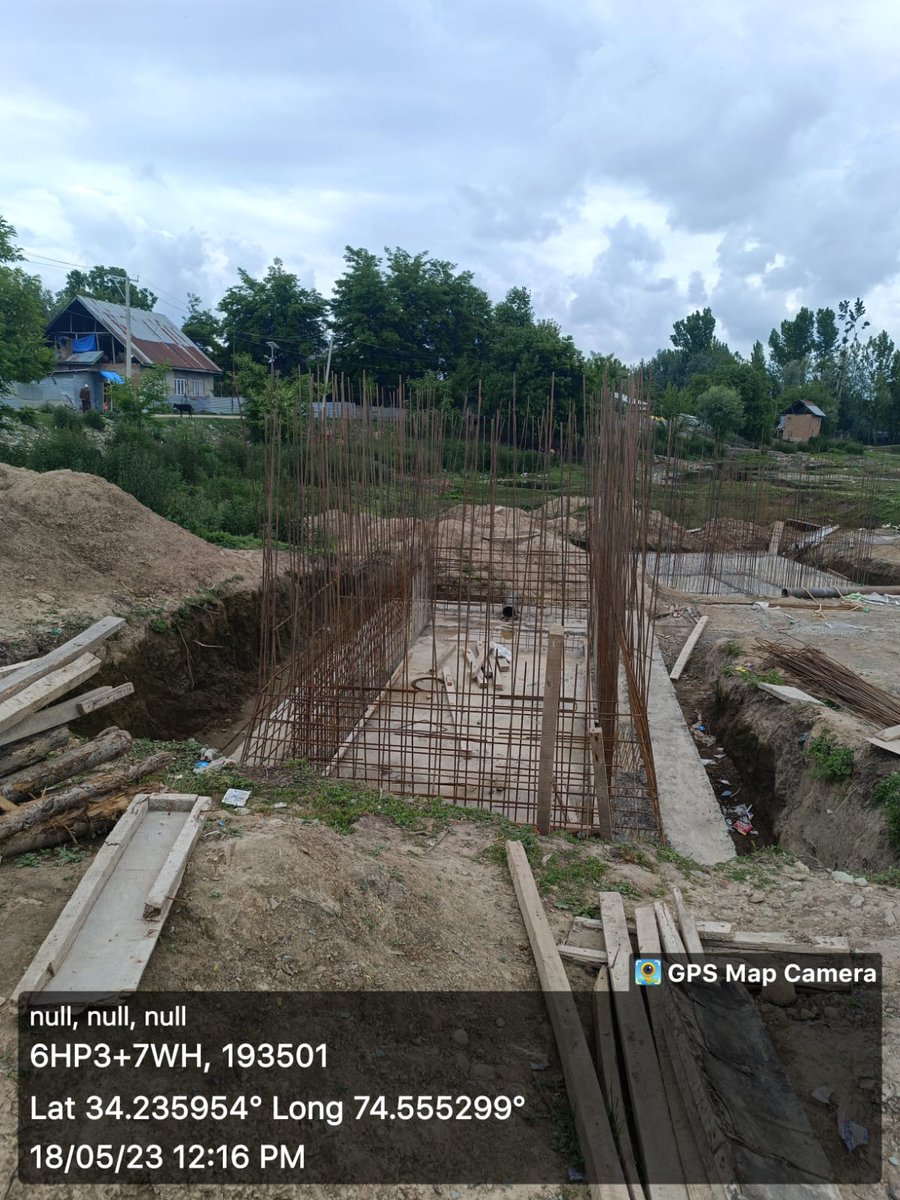 #JJM Construction of 25000Gallons OHT, PST, Clarifluculator and Filter House of 0.10MGD WSS Sadatpora Naidkhai (Bandipora)
